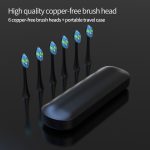 Custom USB genopladelig sonisk tandbørste med Smart Timer hurtigopladning med holder