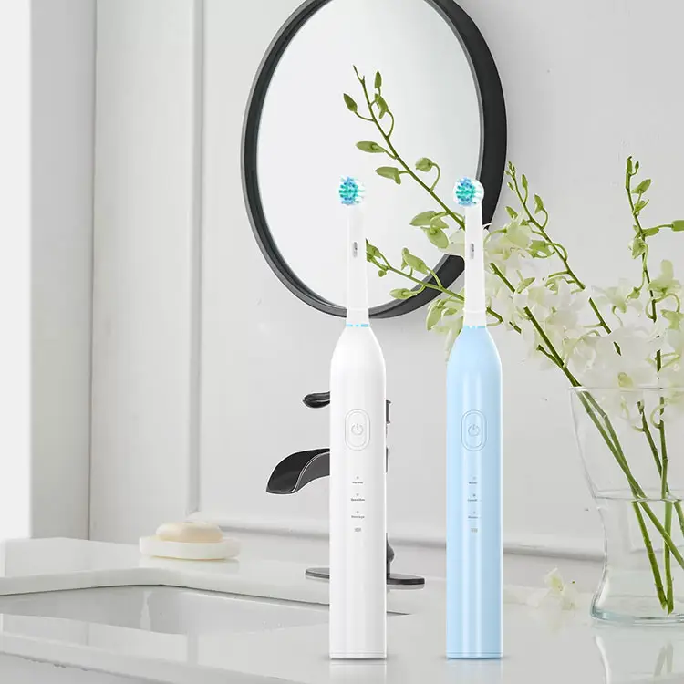 Elektrisk tandbørste med dybderensende 3 tilstande, genopladelig strøm og 2 minutters smart timer