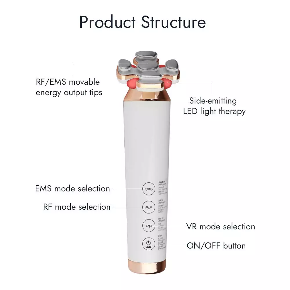 Anti-Aging Moveable Massage Tips Neck Face Lifting Beauty Device