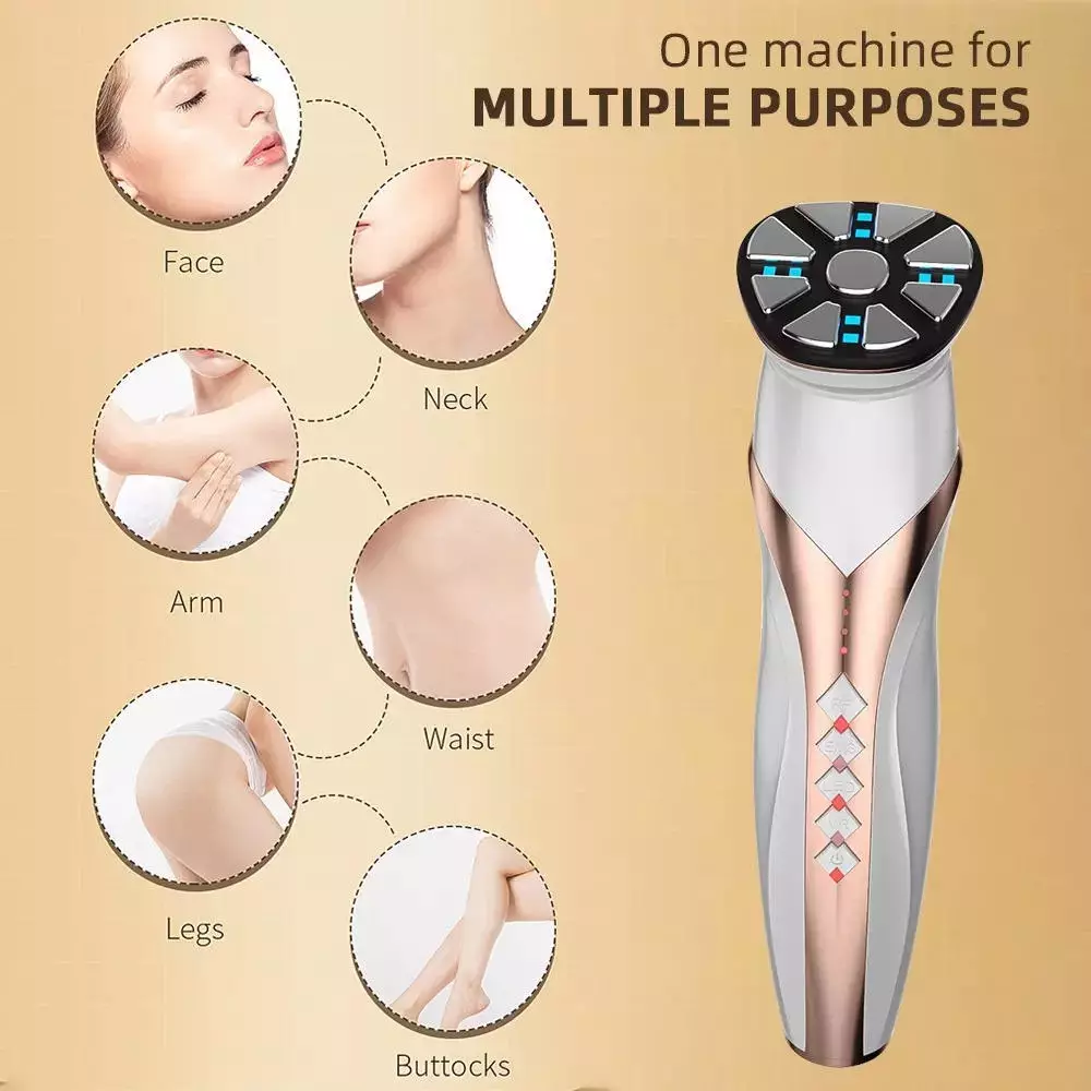 Bærbar EMS Facial Beauty RF Anti Wrinkle Home Beauty Device