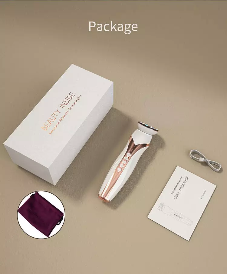 Bærbar EMS Facial Beauty RF Anti Wrinkle Home Beauty Device